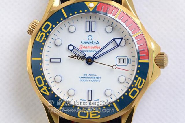 OMEGA手錶 歐米茄海馬007紀念款腕表 陶瓷表圈 歐米茄機械男表 歐米茄高端男士腕表  hds1473